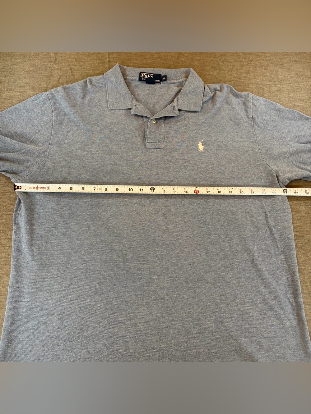 Polo By Ralph Lauren Light Blue Men’s XL Classic Fir Polo Short Sleeve Cotton - Picture 5 of 6